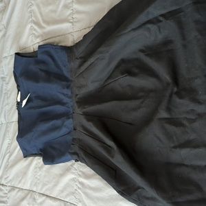 GAP Navy and Black Midi Dress